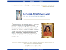 Tablet Screenshot of corvallismeditation.org